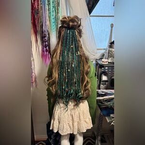 Viking Dreadlocks W/ Braids 
- Beautiful Unique hair accessories